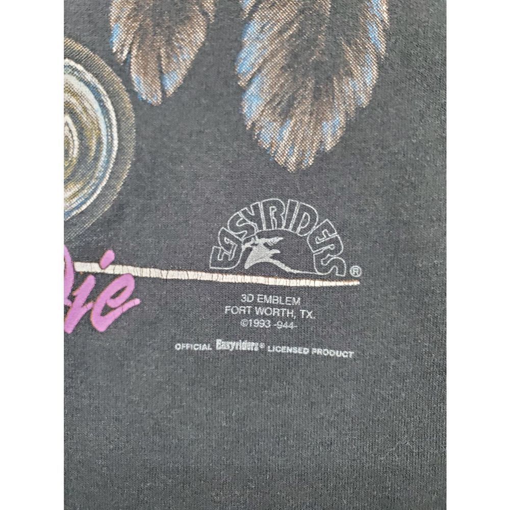 Vintage 3D Emblem Sturgis 1993 Easyriders Legends Never Die T-Shirt Men's Size X - Picture 5 of 9
